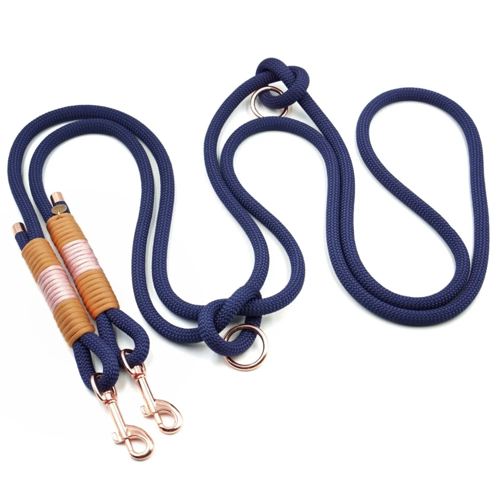 psia smycz linowa niebieska