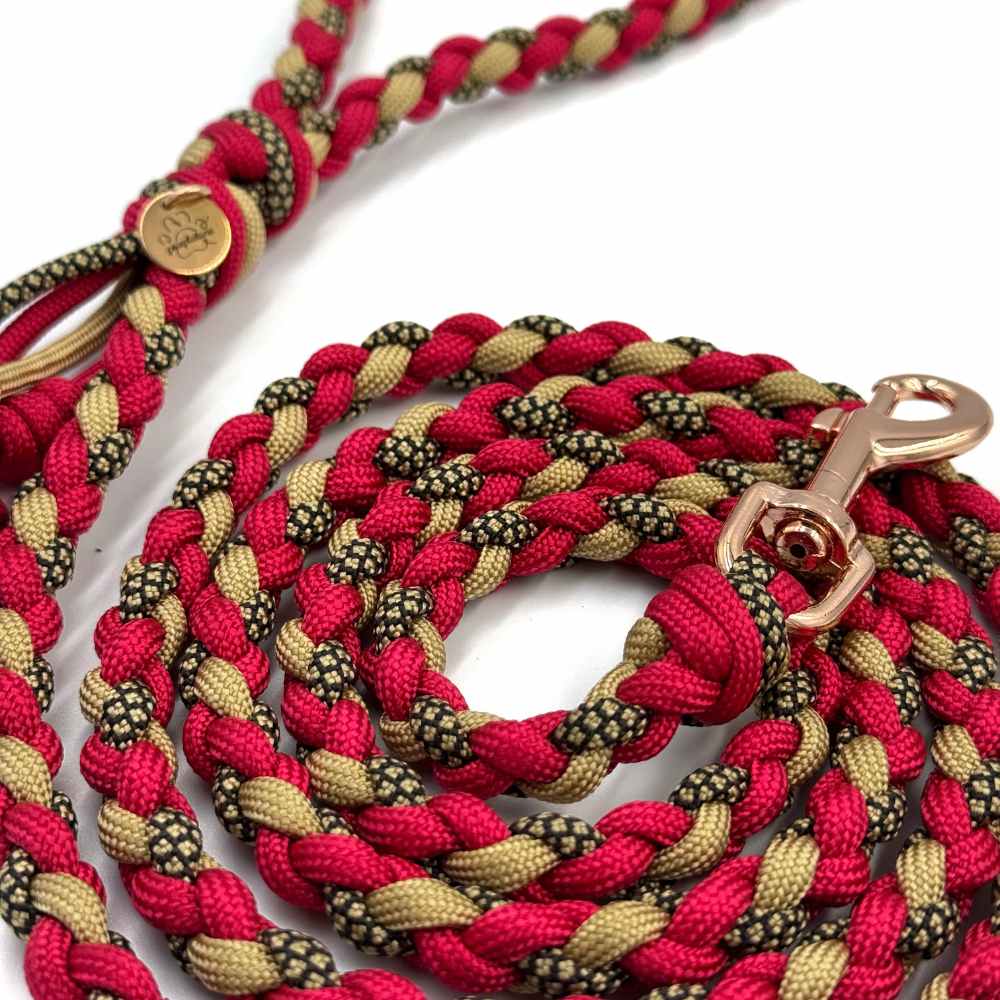 Smycz pleciona Red Royale - obrazek 2