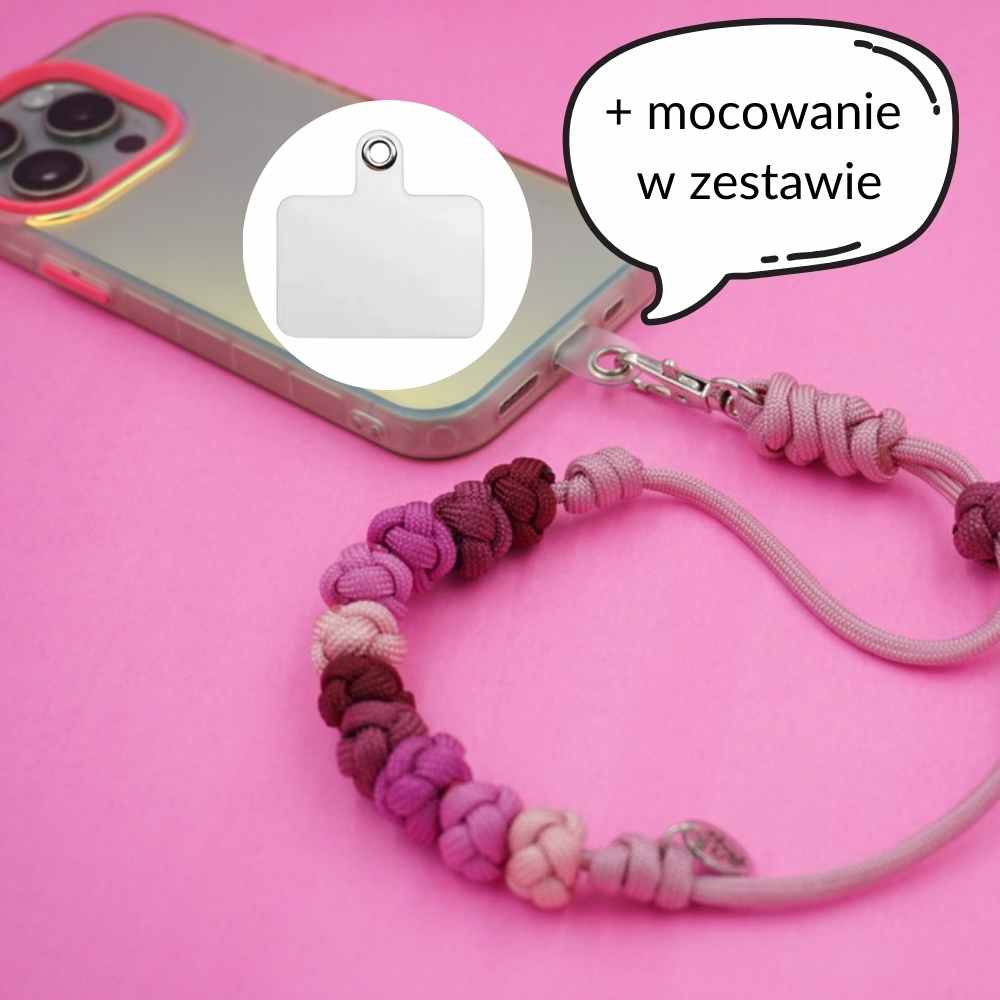 Krótka smycz do telefonu Hot Ombre