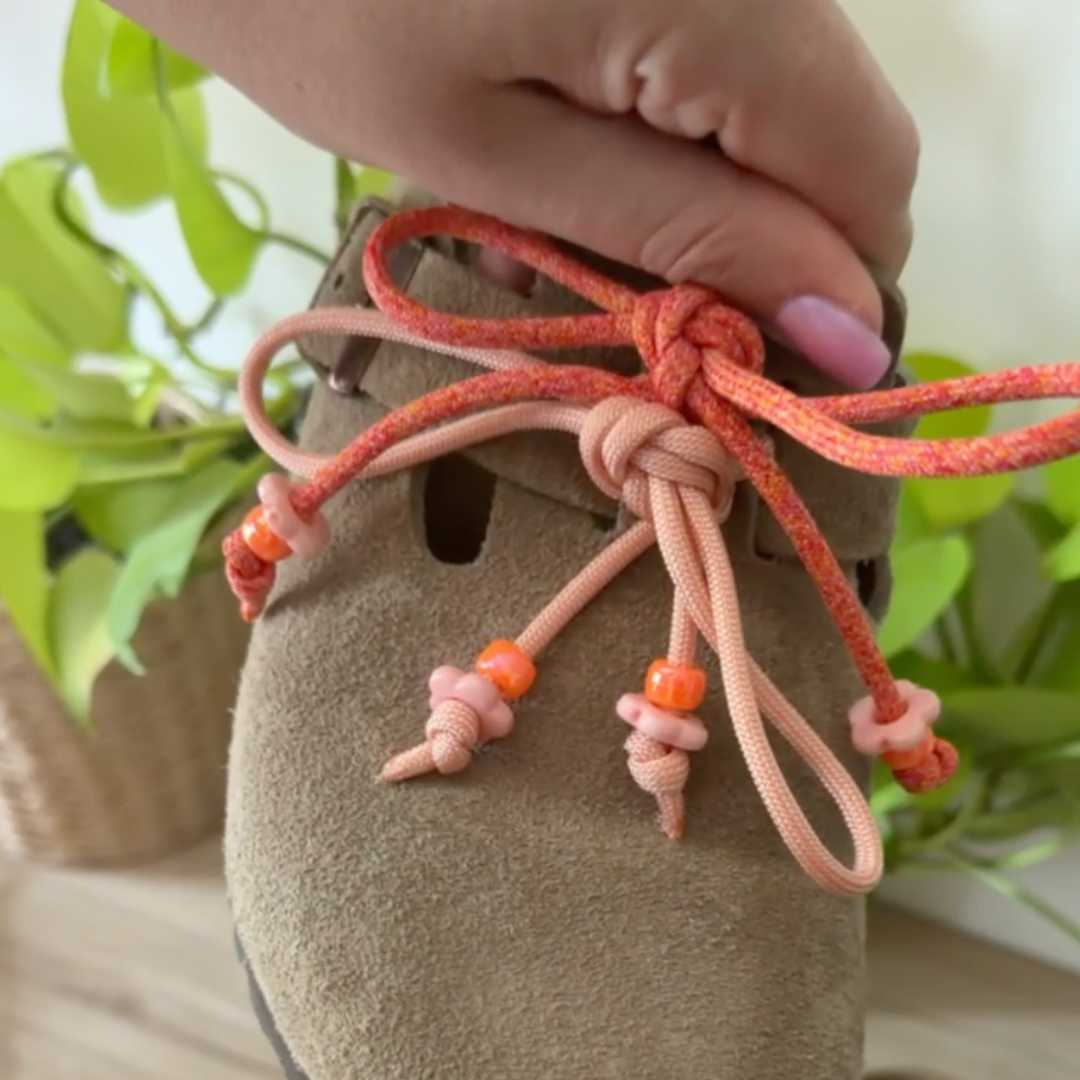 Pimp Your Birkis - zestaw DIY ozdoby do Birkenstock (kolor pomarańczowy)